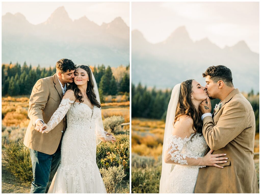 Sunset Wedding at The Wedding Tree Bridger-Teton Park