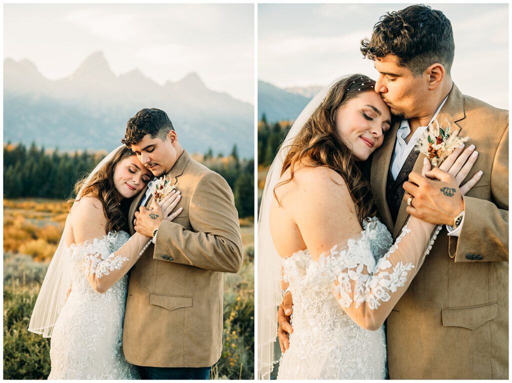 Sunset Wedding at The Wedding Tree Bridger-Teton Park