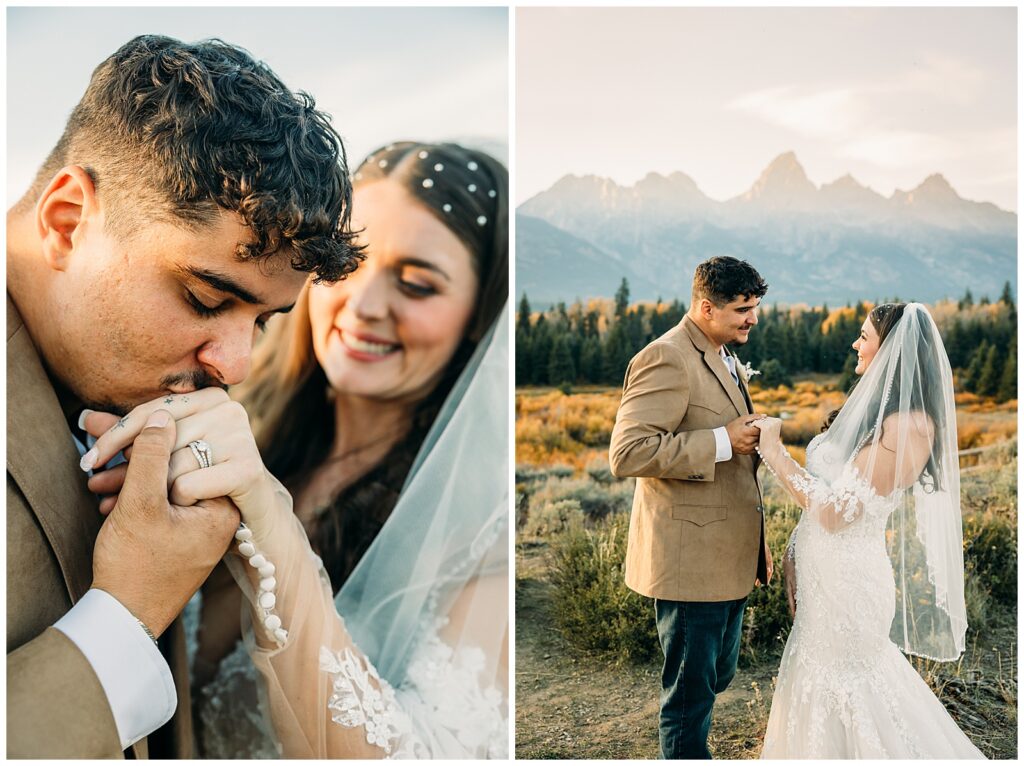 Sunset Wedding at The Wedding Tree Bridger-Teton Park