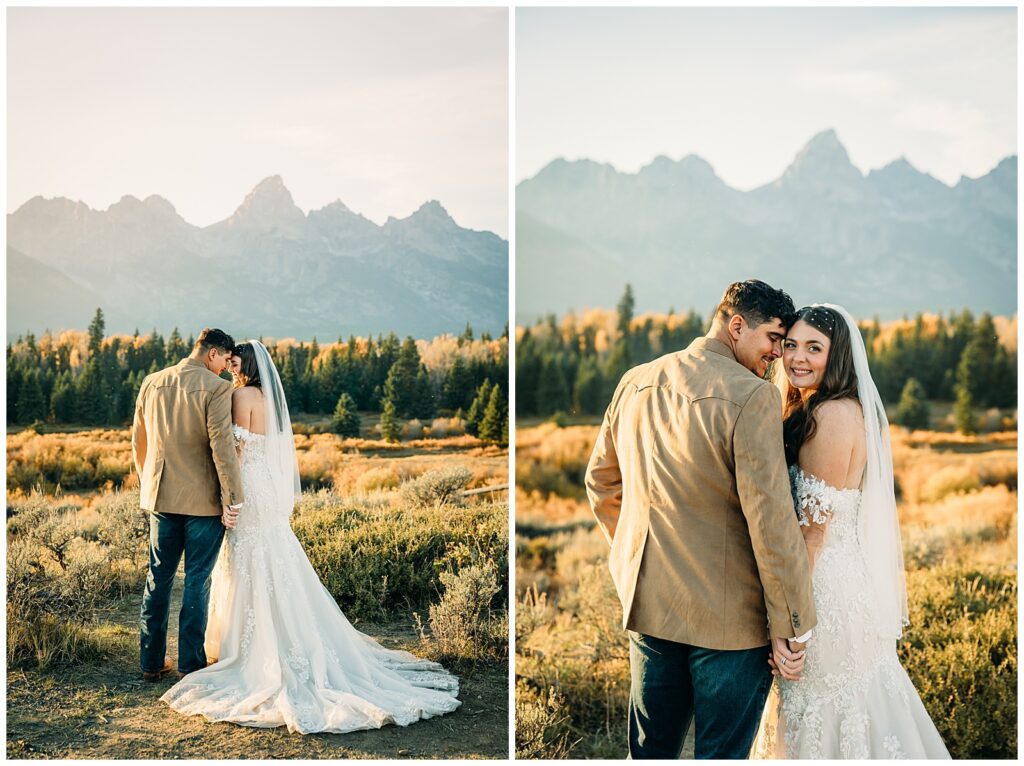 Sunset Wedding at Grand Teton National Park