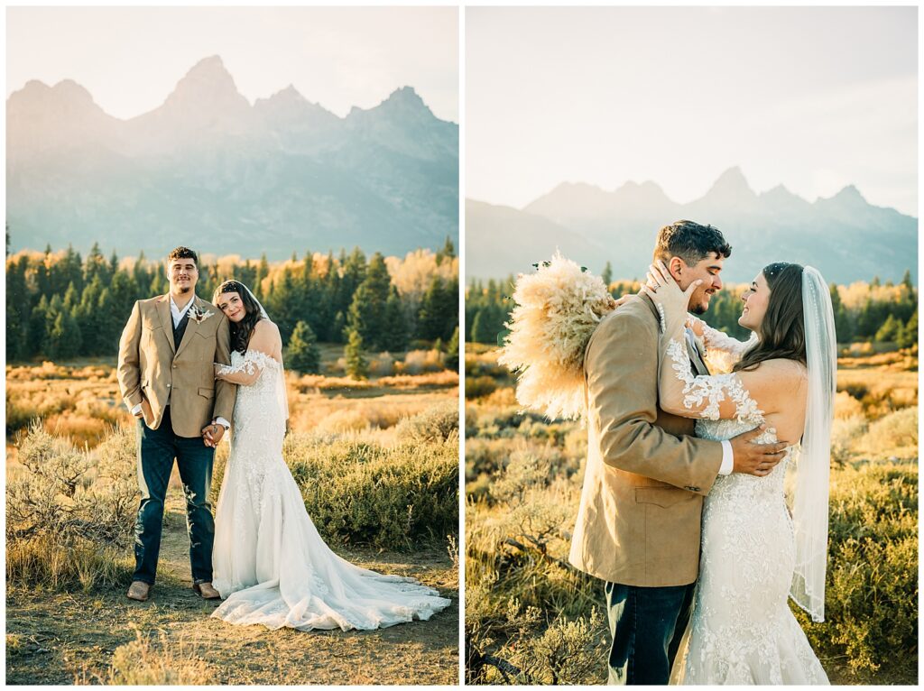 Sunset Wedding at Grand Teton National Park