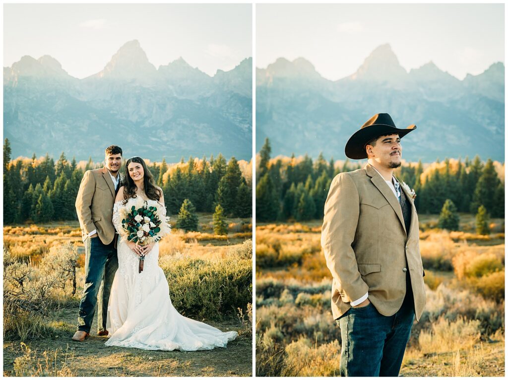 Sunset Wedding at Grand Teton National Park