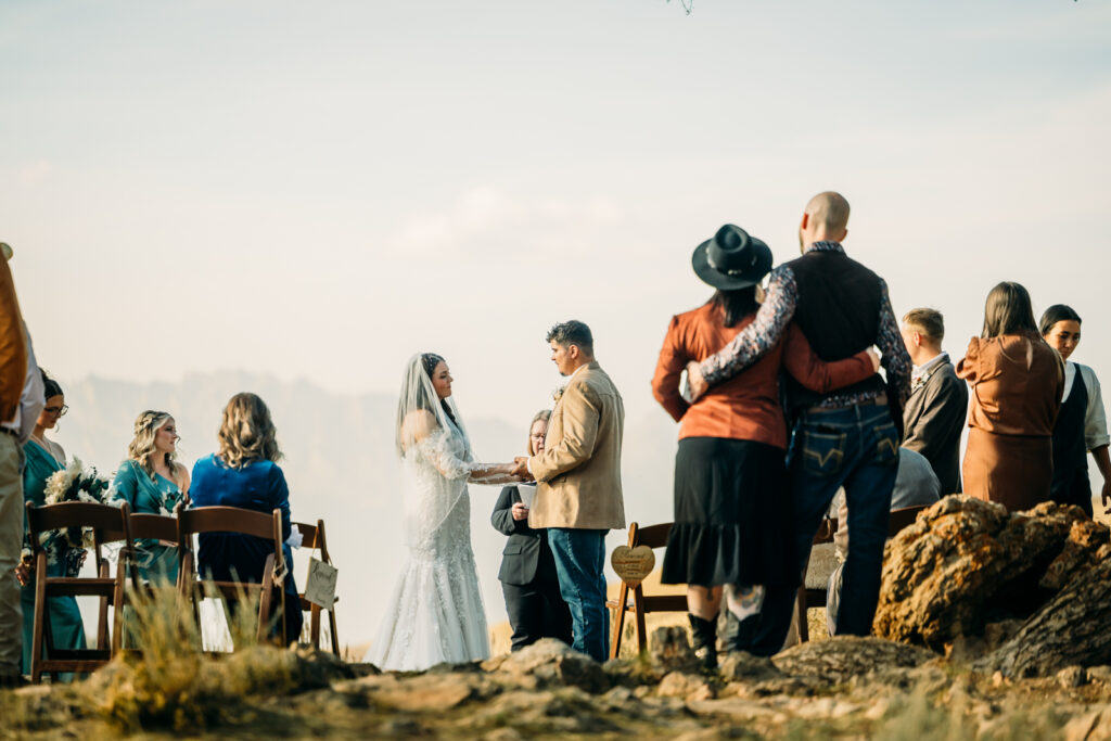 Elopement Ceremony at The Wedding Tree Wyoming Bridger-Teton National Forest Summer