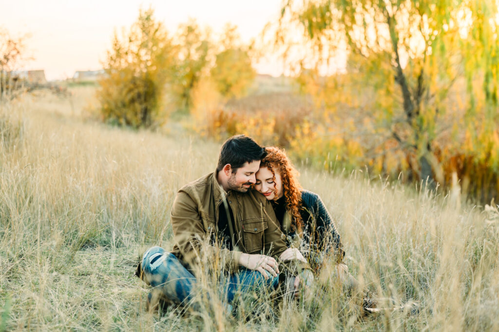 Rich fall idaho falls engagement photo session gem lake