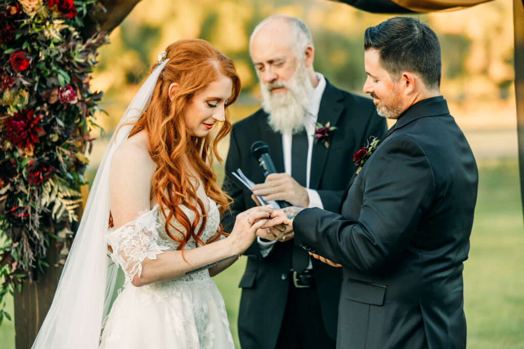 Fall inspired wedding in the mountains of Kelly Canyon Idaho Snake River