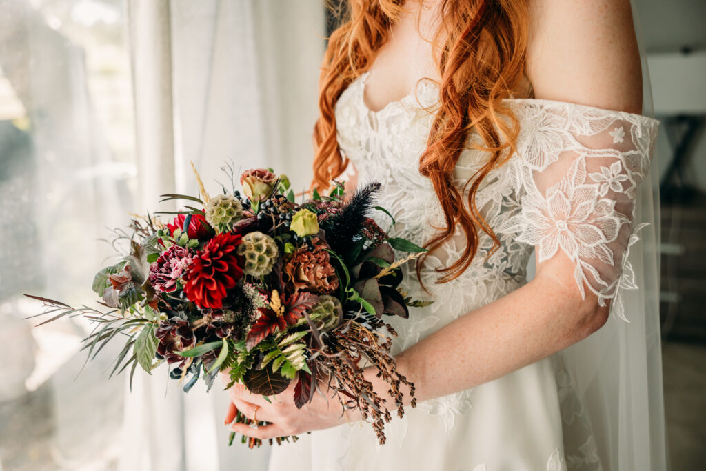 Fall inspired wedding in the mountains of Kelly Canyon Idaho