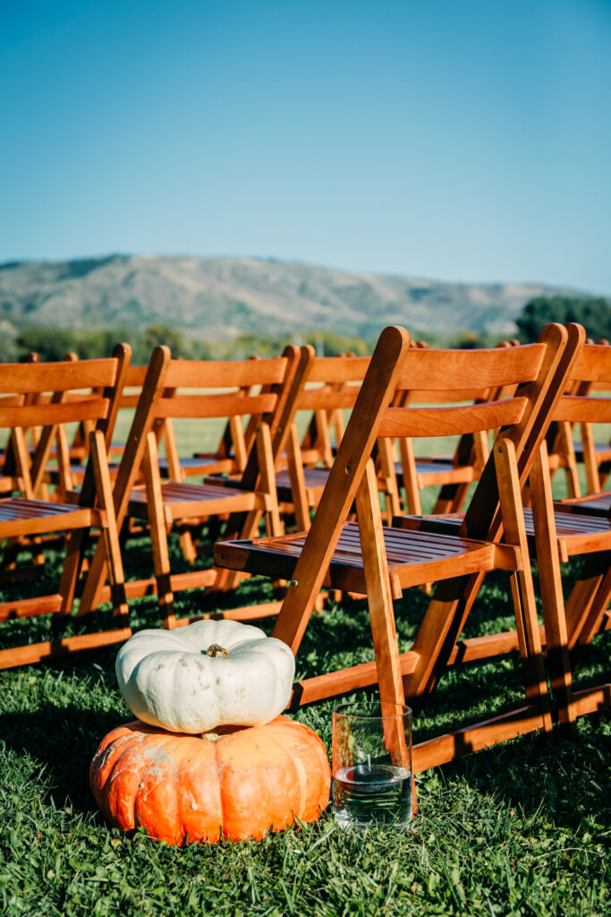 Fall inspired wedding in the mountains of Kelly Canyon Idaho