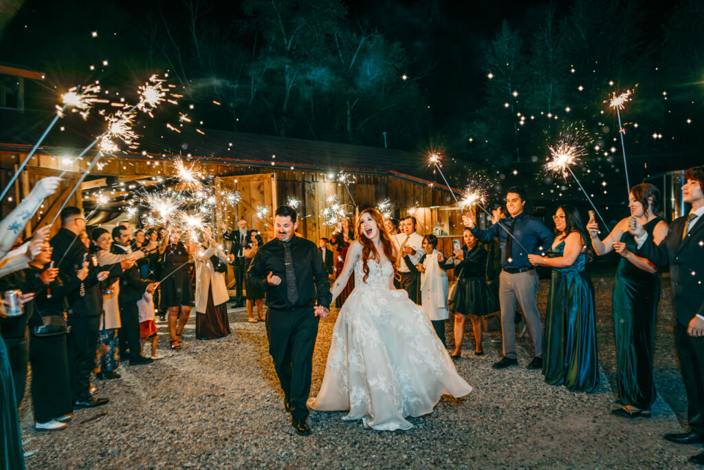 Snake River Meadow Reception Center sparkler exit