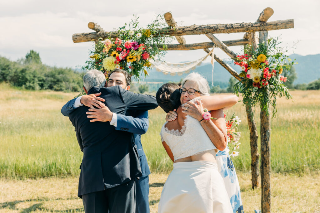 Grand Teton Jewish wedding traditional summer celebration