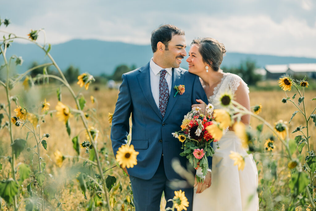 Teton Valley Wedding Victor Sweet Hollow Farm Organic vegetables