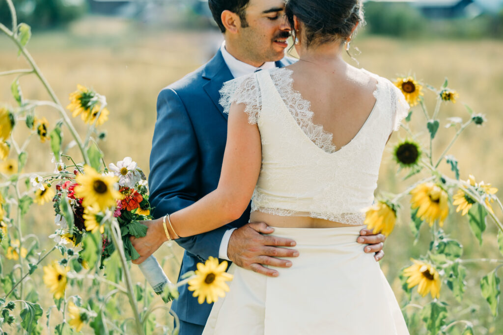 Teton Valley Wedding Victor Sweet Hollow Farm Organic vegetables