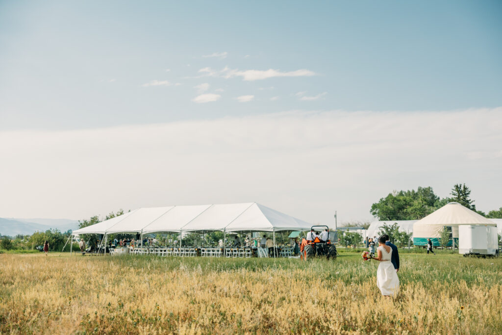 Teton Valley Wedding Victor Sweet Hollow Farm Organic vegetables