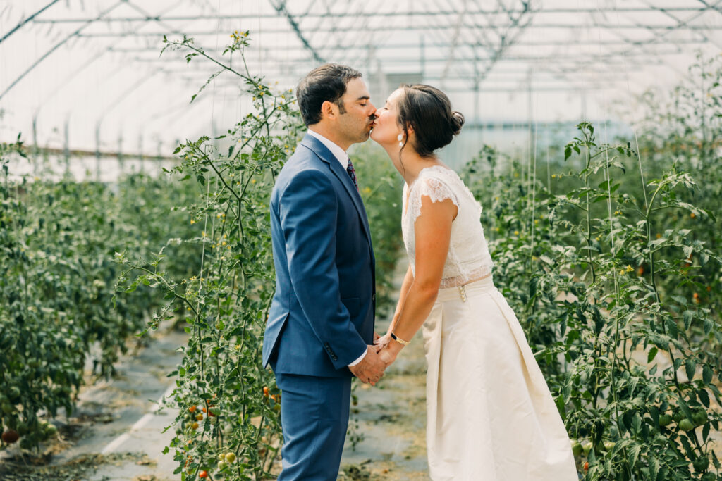 Teton Valley Wedding Victor Sweet Hollow Farm Organic vegetables