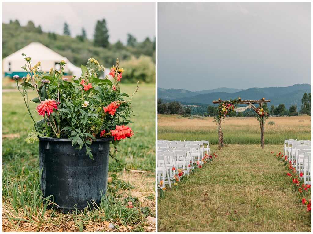 Teton Valley Wedding Victor Sweet Hollow Farm Organic vegetables