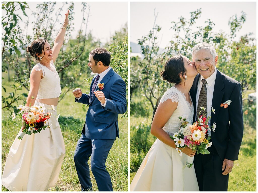 Grand Teton DIY wedding organic florals homemade dress Driggs Idaho 