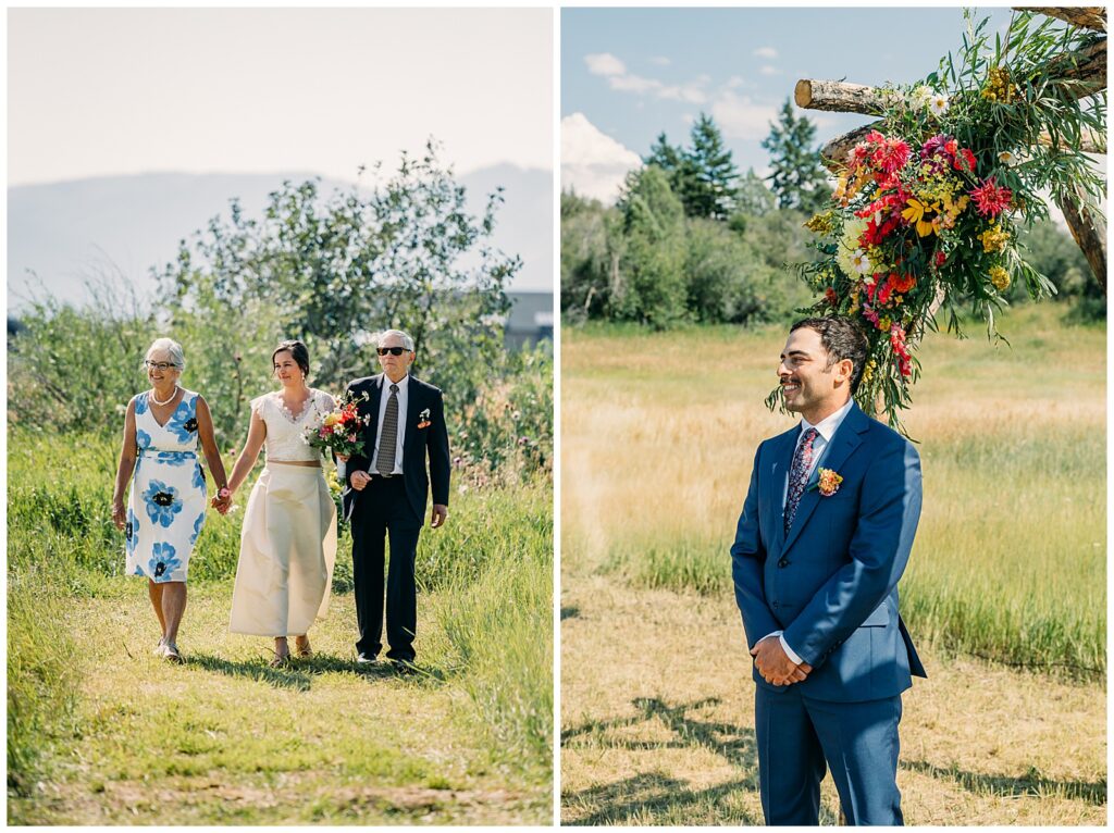 Grand Teton Jewish wedding traditional summer celebration