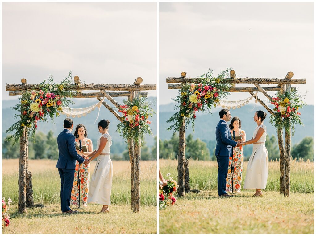 Grand Teton Jewish wedding traditional summer celebration