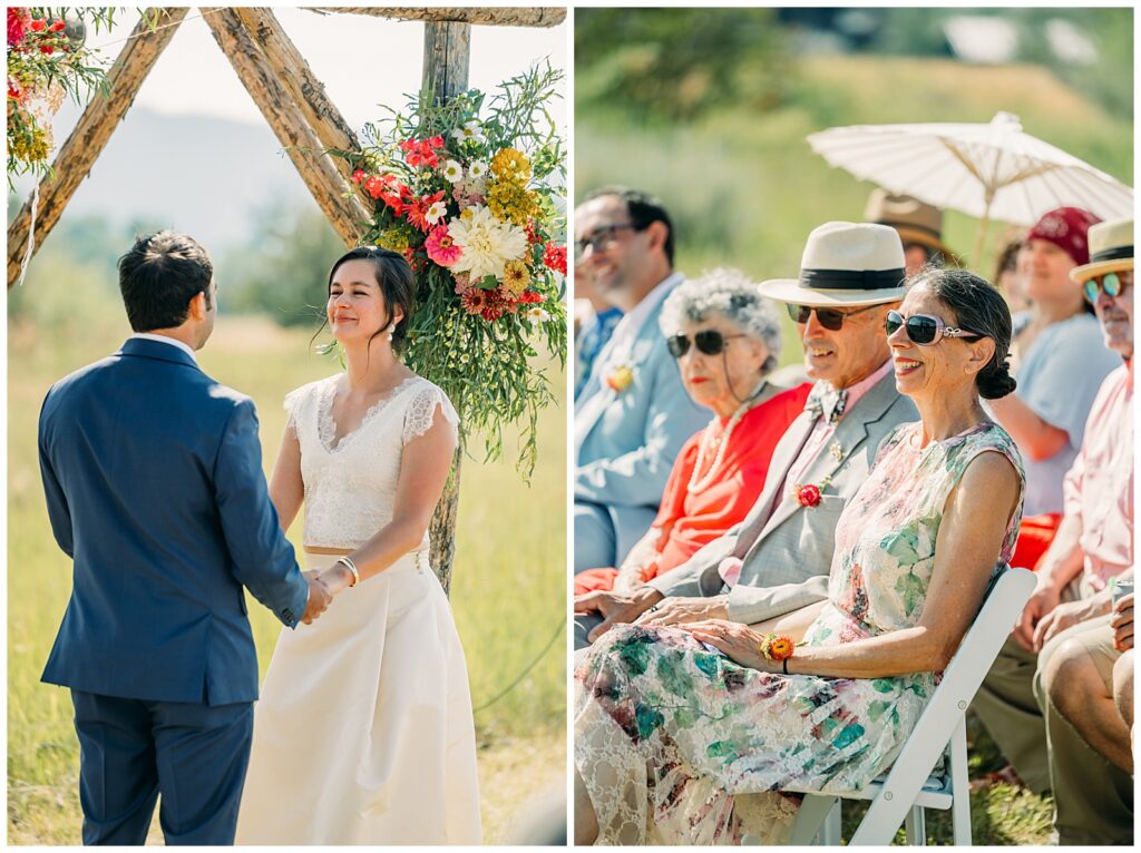 Grand Teton Jewish wedding traditional summer celebration