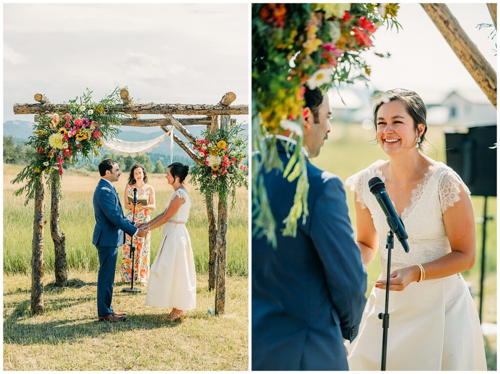 Grand Teton Jewish wedding traditional summer celebration