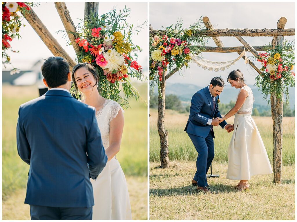 Grand Teton Jewish wedding traditional summer celebration