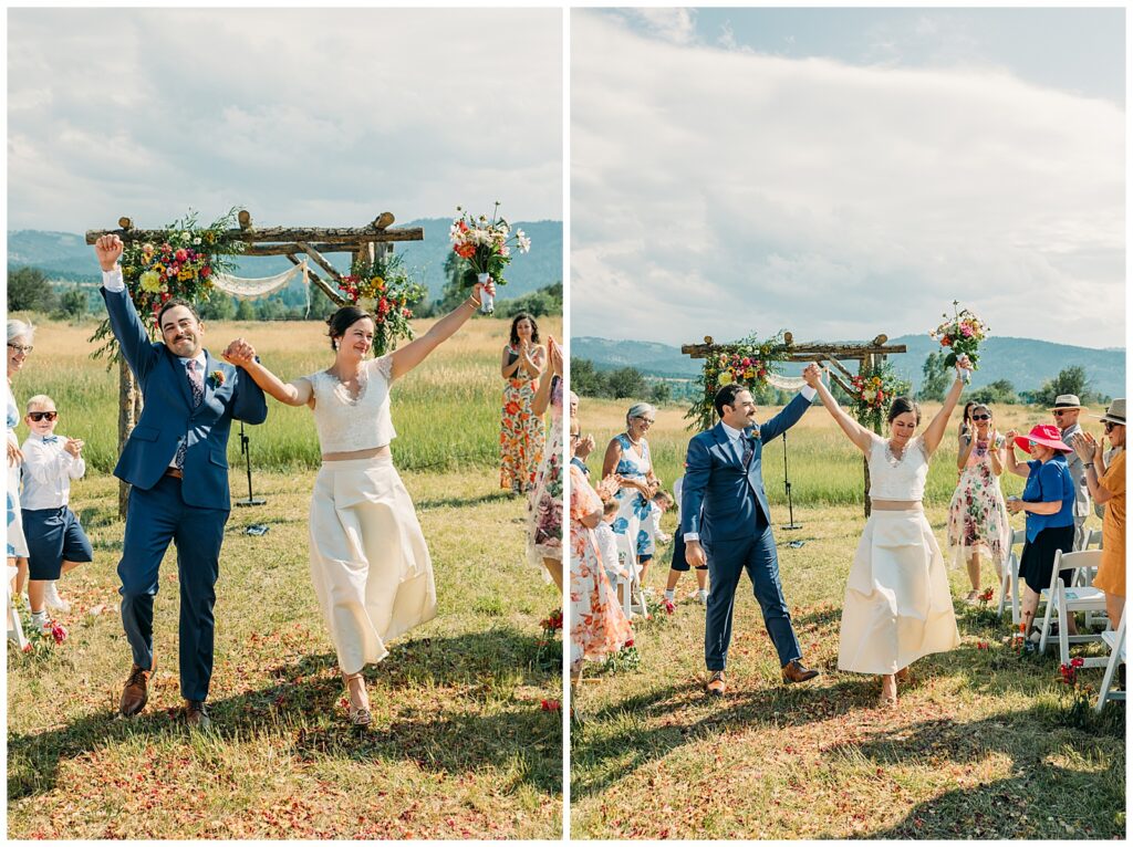 Grand Teton Jewish wedding traditional summer celebration