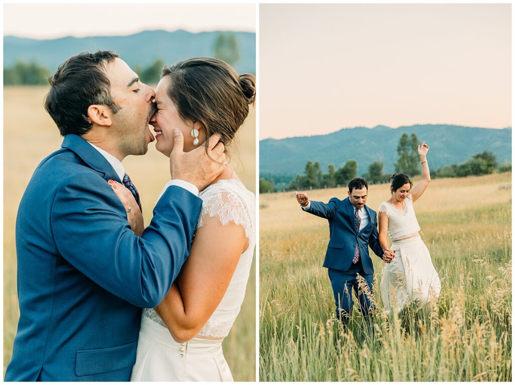 Grand Teton Jewish wedding traditional summer celebration Victor Idaho 