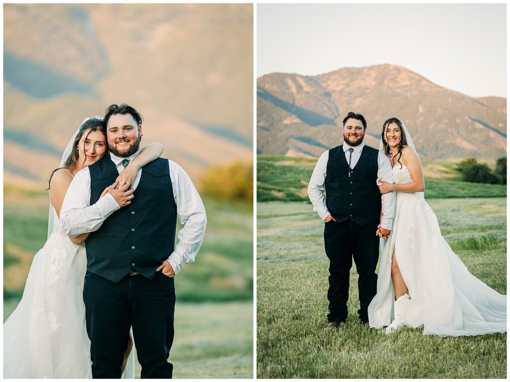 hansen guest ranch wedding swan valley idaho bride and groom