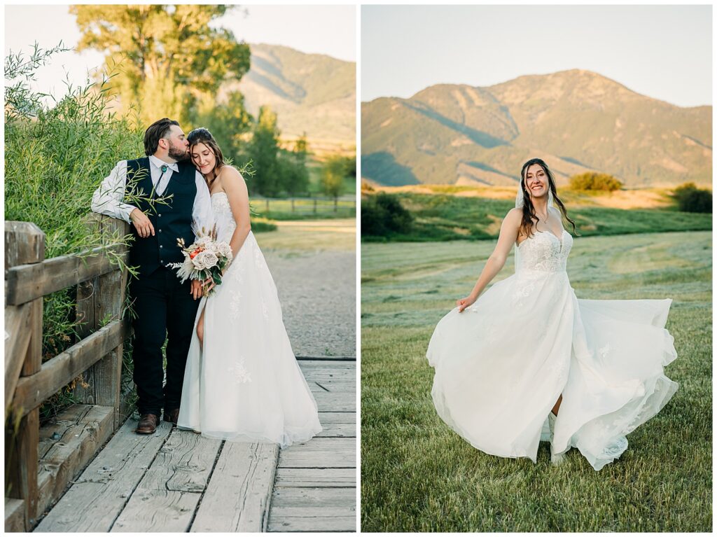 hansen guest ranch wedding swan valley idaho bride and groom