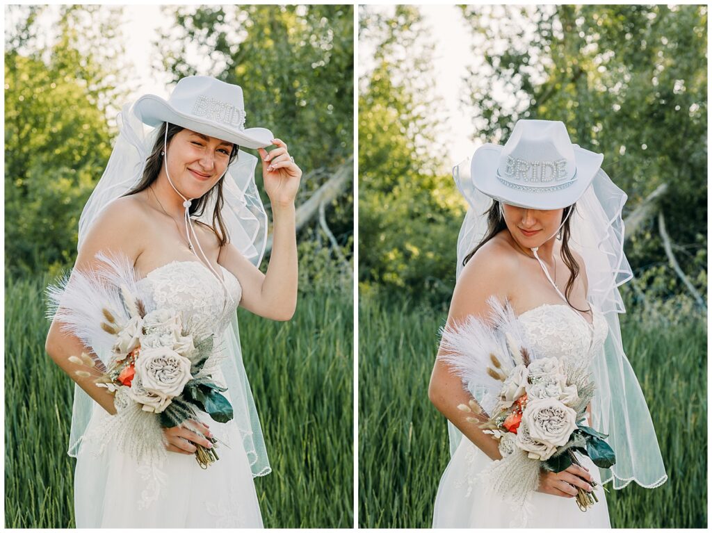 hansen guest ranch wedding swan valley idaho bride and groom