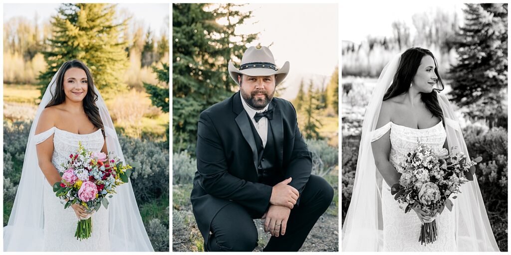 Jackson Hole Small Wedding, Rainy wedding ceremony at Schwabacher’s Landing, Grand Teton National Park Wedding, Elopement photos