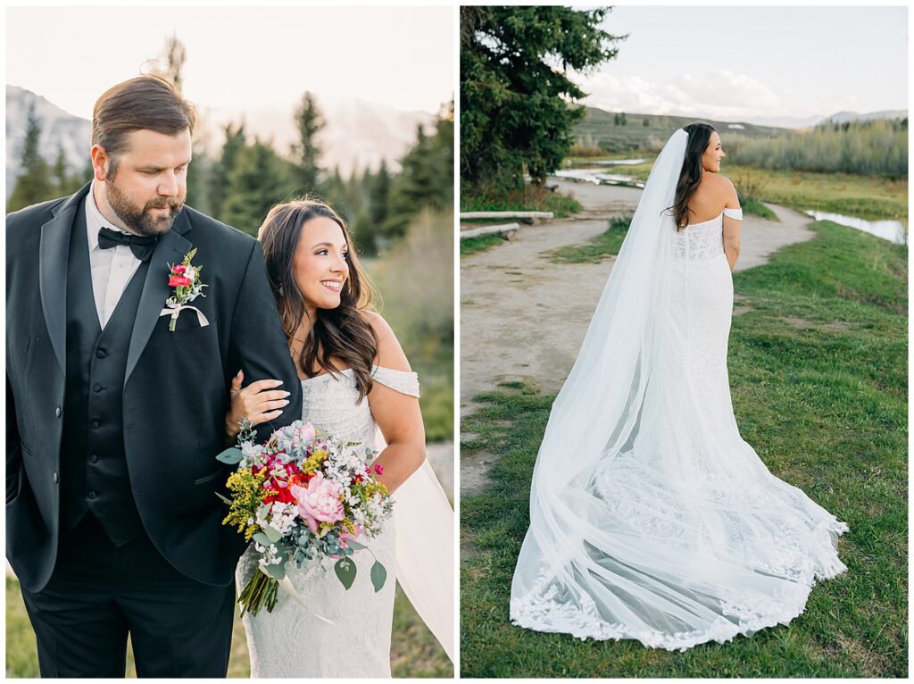 Jackson Hole Small Wedding, Rainy wedding ceremony at Schwabacher’s Landing, Grand Teton National Park Wedding, Elopement photos