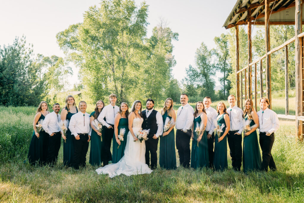 hansen guest ranch wedding swan valley idaho bride and groom