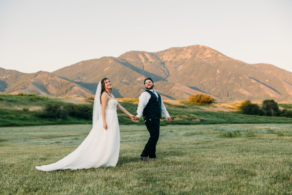 hansen guest ranch wedding swan valley idaho bride and groom