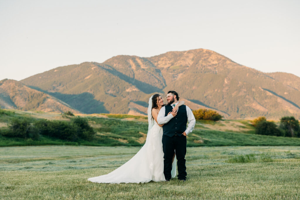 hansen guest ranch wedding swan valley idaho bride and groom