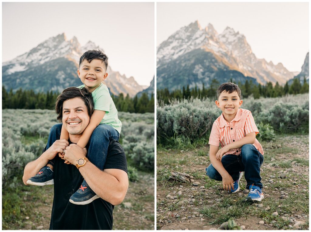 Grand Teton National Park Family session cascade canyon turnout