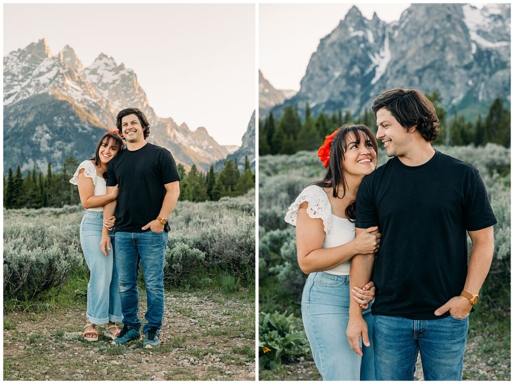 Grand Teton National Park Family session cascade canyon turnout
