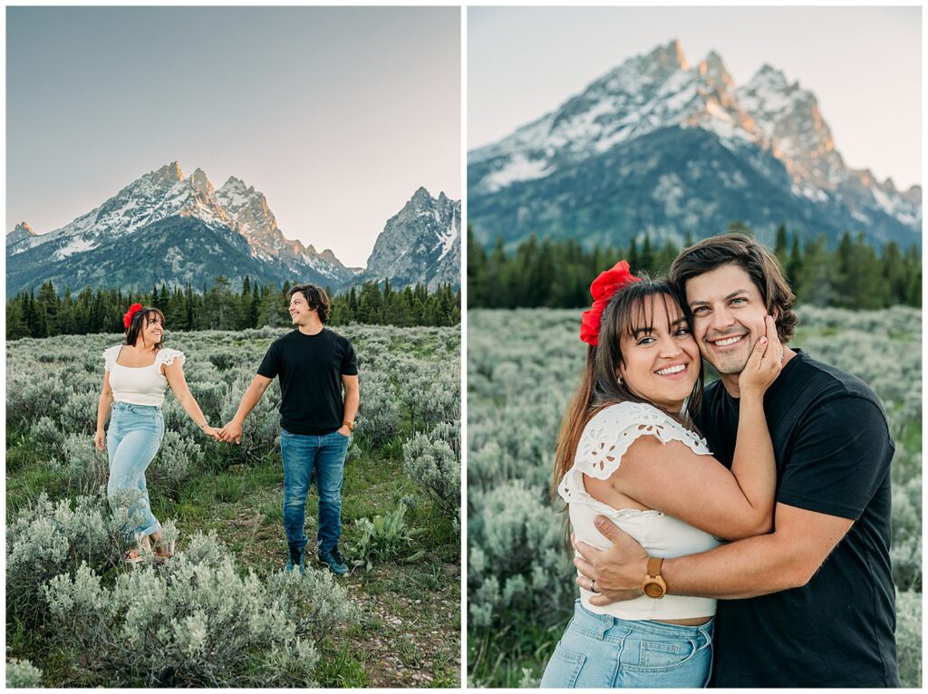 Grand Teton National Park Family session cascade canyon turnout
