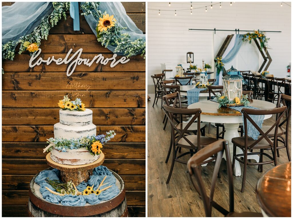 Summer Sunflower inspired Idaho Falls LDS Temple Wedding with reception at Barn on 1st