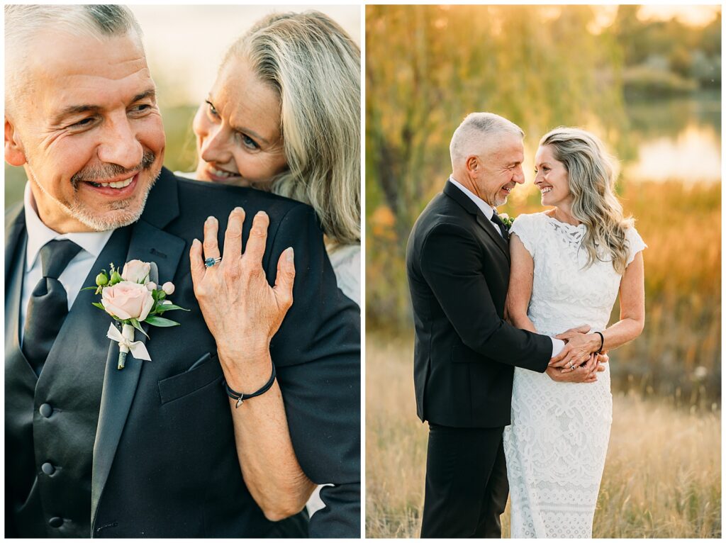 Idaho Falls Wedding Venue fall elopement LDS couple Gem Lake