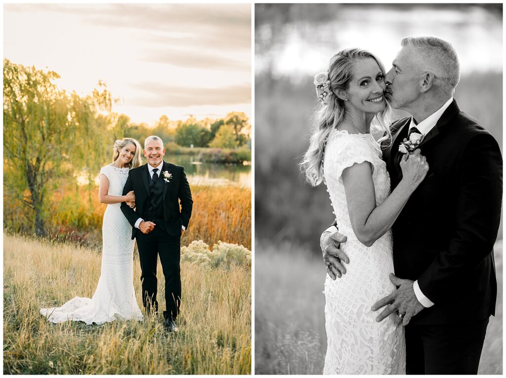 Idaho Falls Wedding Venue fall elopement LDS couple Gem Lake