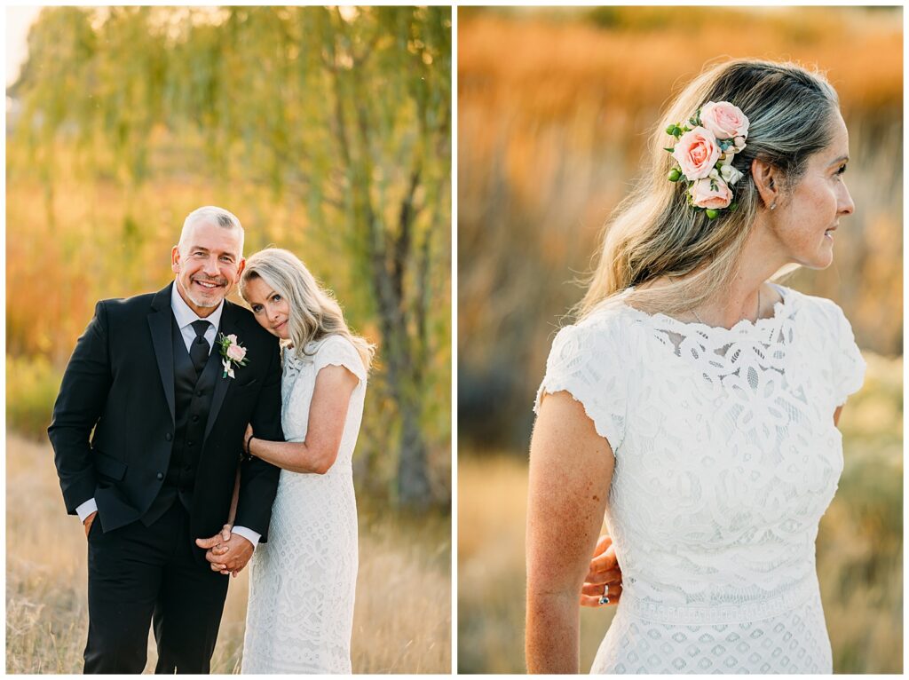 Idaho Falls Wedding Venue fall elopement LDS couple Gem Lake