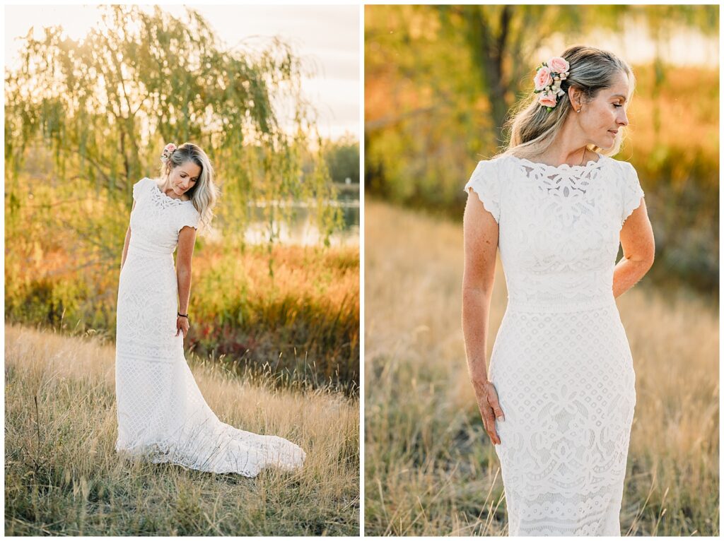 Idaho Falls Wedding Venue fall elopement LDS couple Gem Lake
