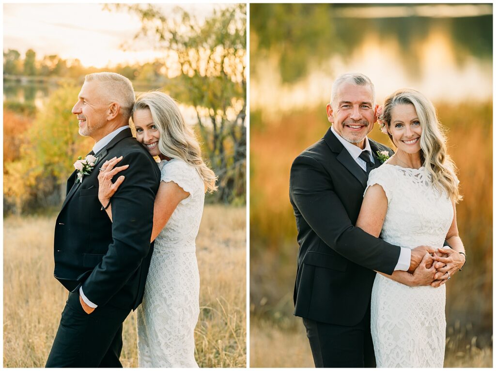 Idaho Falls Wedding Venue fall elopement LDS couple Gem Lake