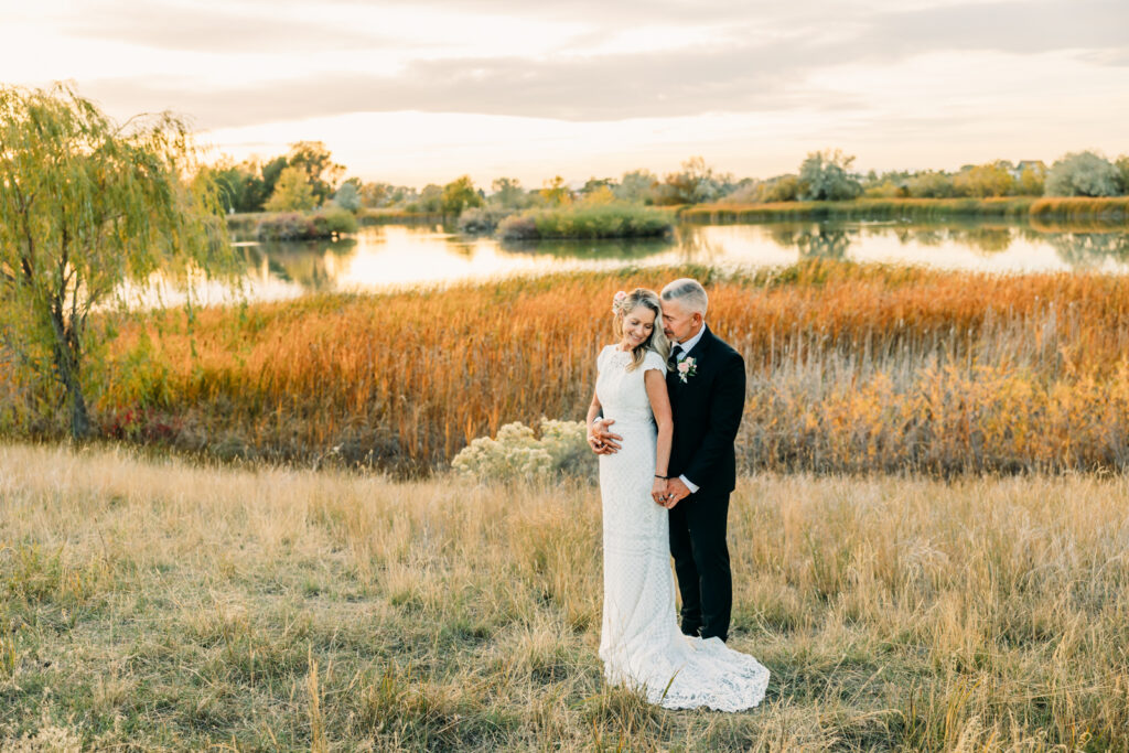 Idaho Falls Wedding Venue fall elopement LDS couple Gem Lake