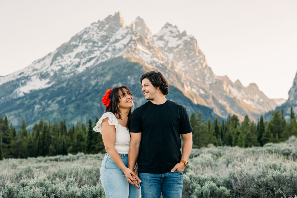 Grand Teton National Park Family session cascade canyon turnout