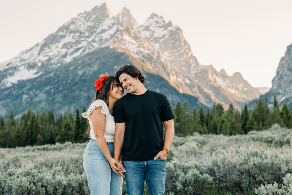 Grand Teton National Park Family session cascade canyon turnout