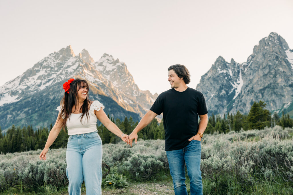 Grand Teton National Park Family session cascade canyon turnout