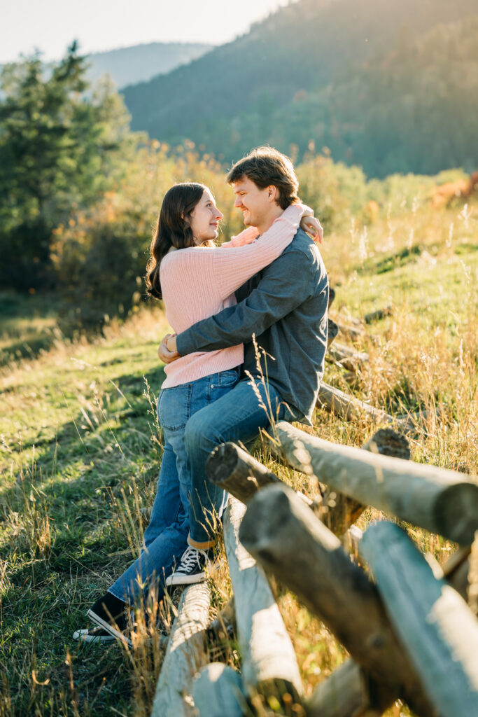 Idaho wedding photographer engagement Idaho Falls Snake River