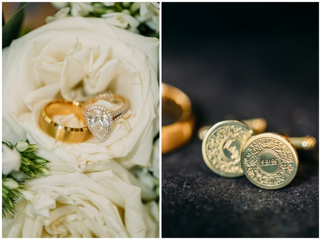 Bride getting ready at Bentwood Inn Jackson Hole wedding morning mom helping do up the wedding dress