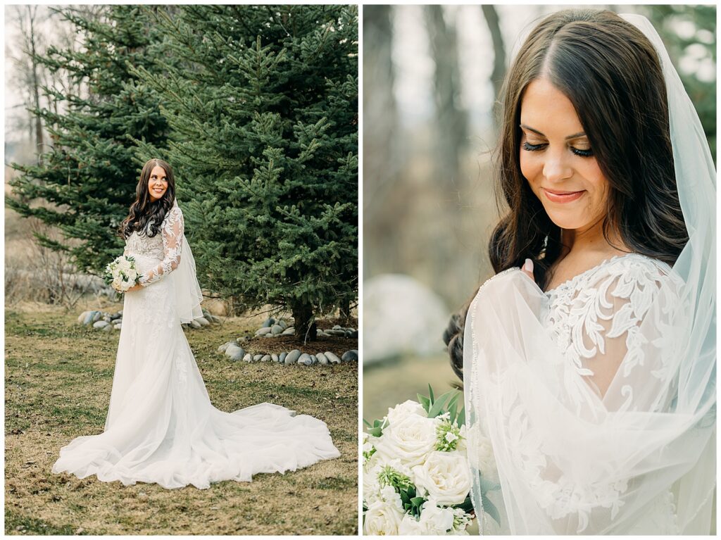 Wedding table decor at Bentwood Inn Jackson Hole reception